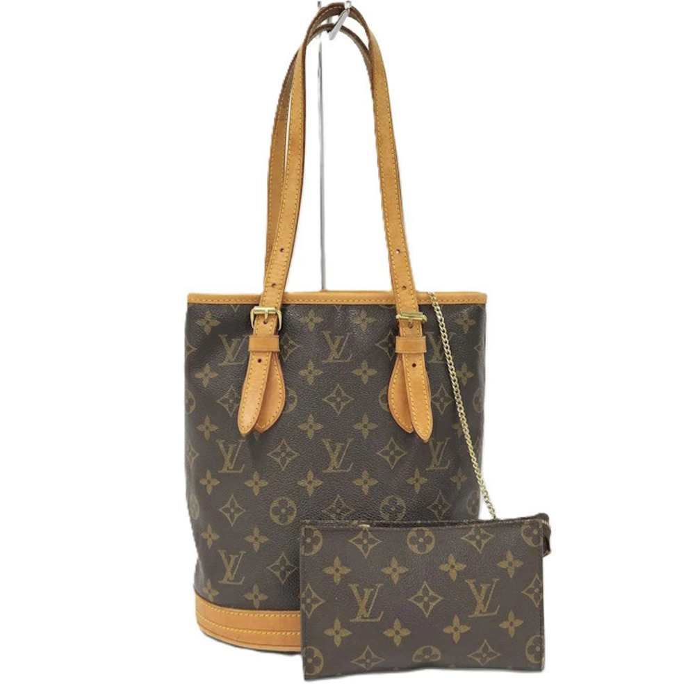 Louis Vuitton Bucket Shoulder Bag Monogram Pouch